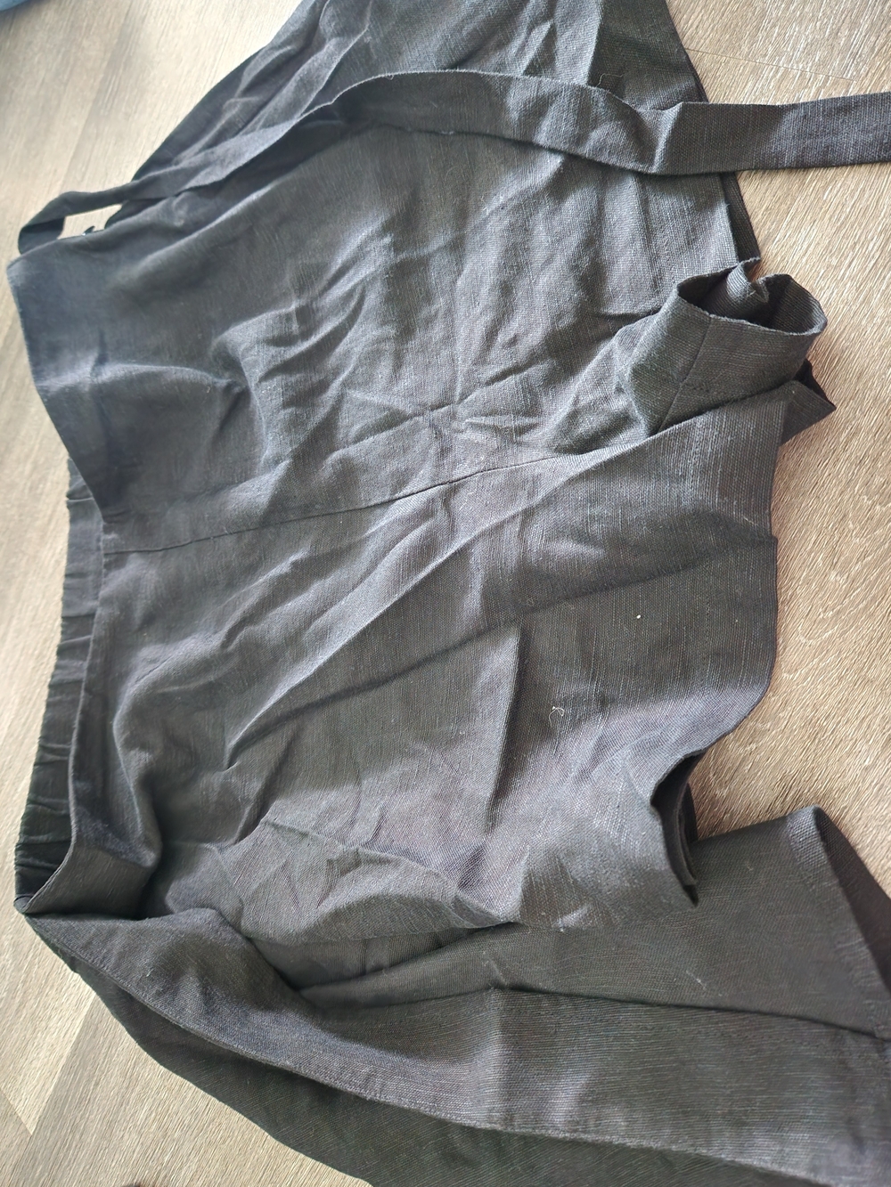 Nine West Womens Black Linen-Blend Chinos Brand New With Tags Size Large Skort
